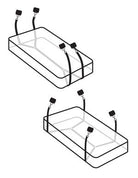 Wraparound Mattress Restraints Black - ACME Pleasure