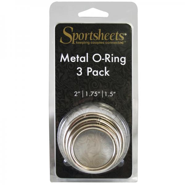 Sportsheets Metal O-Ring 3 Pack Nickel-free Rings - ACME Pleasure