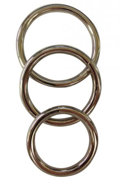 Sportsheets Metal O-Ring 3 Pack Nickel-free Rings - ACME Pleasure