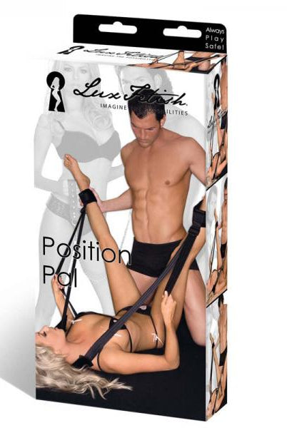 Lux Fetish Position Pal Sex Sling Black - ACME Pleasure