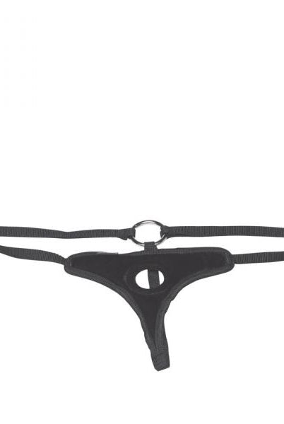 Lux Fetish Black Velvet Bikini Strap On O/S - ACME Pleasure