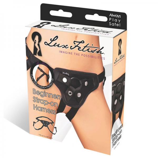 Lux Fetish Beginners Strap On Harness Black - ACME Pleasure