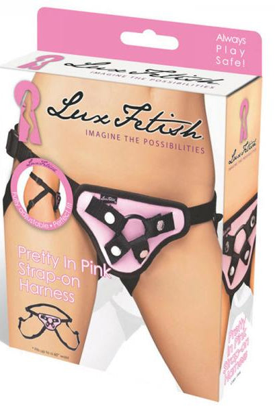 Lux Fetish Pretty In Pink Strap On Harness - ACME Pleasure
