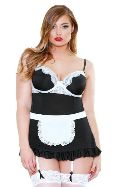 Curve Night Service Maid Bedroom Costume Panty 3X4X - ACME Pleasure