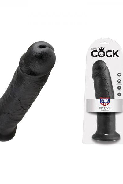 King Cock 10in Dildo - Black - ACME Pleasure