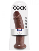 King Cock 10in Dildo - Brown - ACME Pleasure