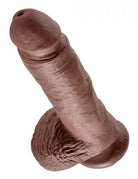 King Cock 8 inches Cock Balls Brown - ACME Pleasure