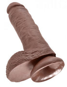 King Cock 8 inches Cock Balls Brown - ACME Pleasure