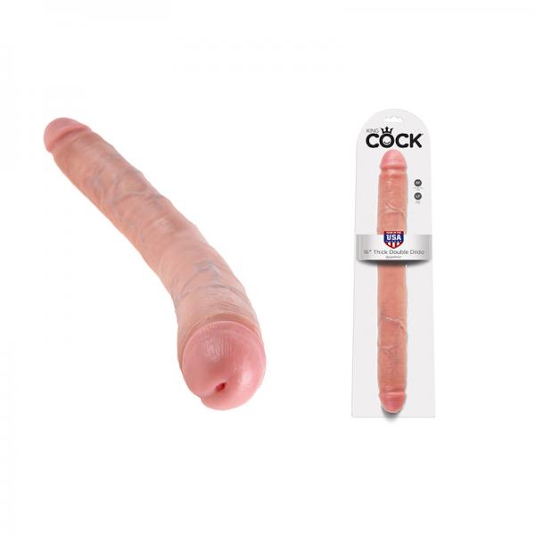 Thick Double Dildo 16 inch - Beige - ACME Pleasure