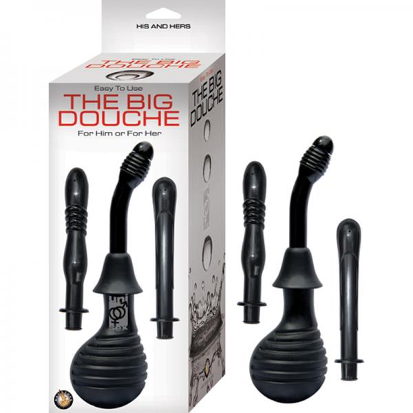 The Big Douche W/3 Unique Attachments Black - ACME Pleasure