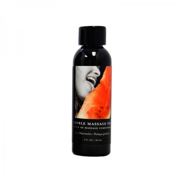 Earthly Body Edible Massage Oil Watermelon 2oz - ACME Pleasure
