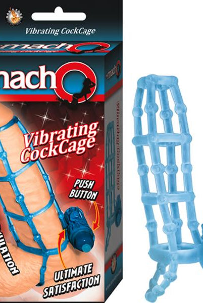 The Macho Vibrating Cockcage,waterproof Blue - ACME Pleasure
