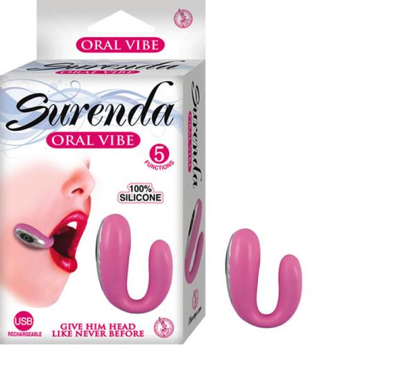 Surenda Silicone Oral Vibe 5 Function USB Rechargeable Waterproof - Pink - ACME Pleasure