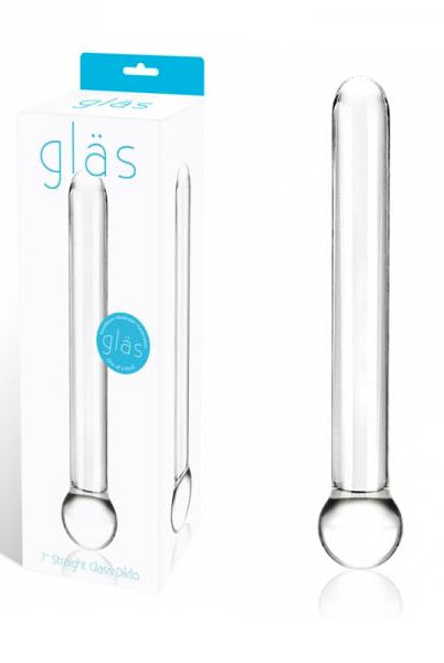 Glas 7 inches Straight Glass Dildo Clear - ACME Pleasure