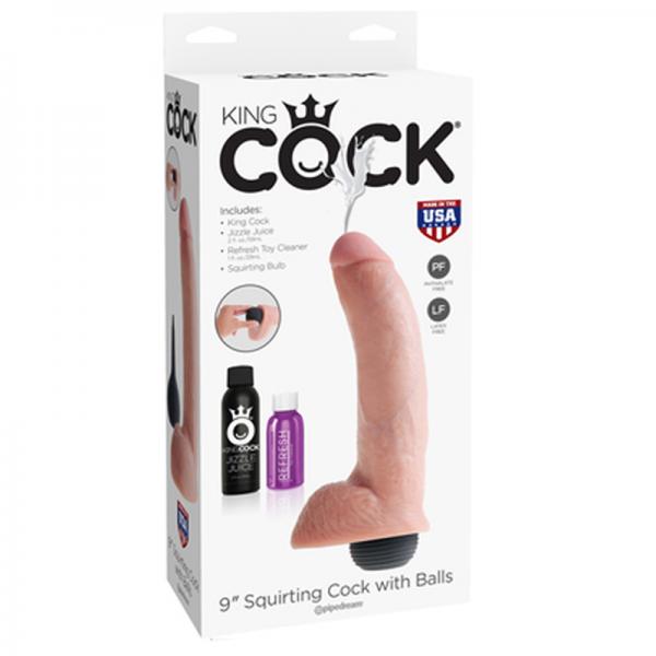 King Cock 9in Squirting Cock - Flesh - ACME Pleasure