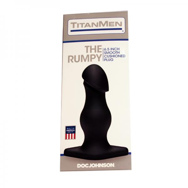 Titanmen The Rumpy Black Butt Plug - ACME Pleasure