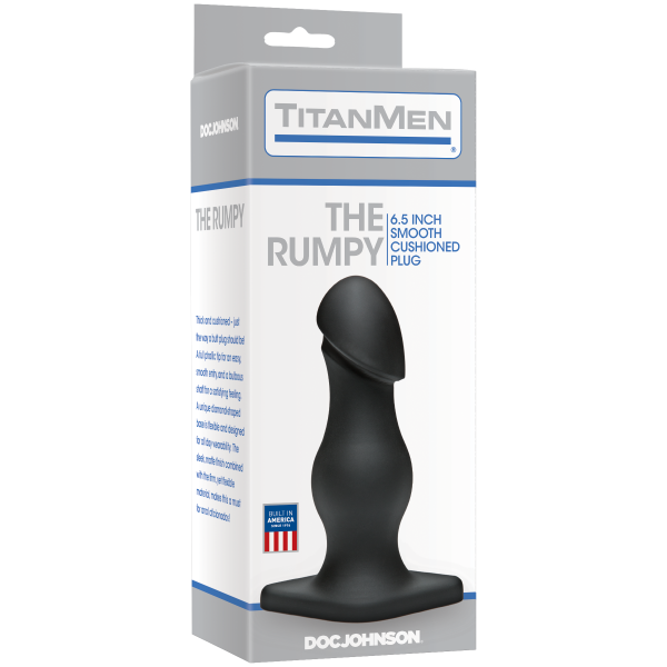 Titanmen The Rumpy Black Butt Plug - ACME Pleasure