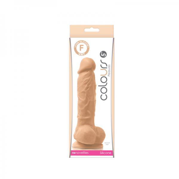 Colours Pleasures Silicone 5 inches Dildo Beige - ACME Pleasure