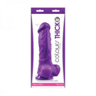 Colours Pleasures Thick 8 inches Purple Dildo - ACME Pleasure