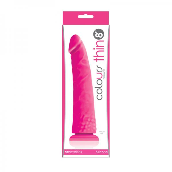 Colours Pleasures Thin 8in Pink - ACME Pleasure