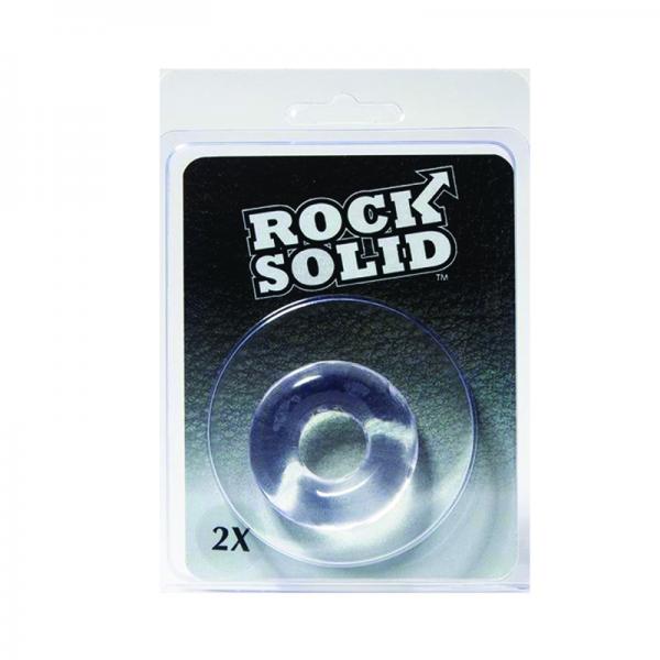 Rock Solid 2x Clear Donut C Ring In A Clamshell - ACME Pleasure