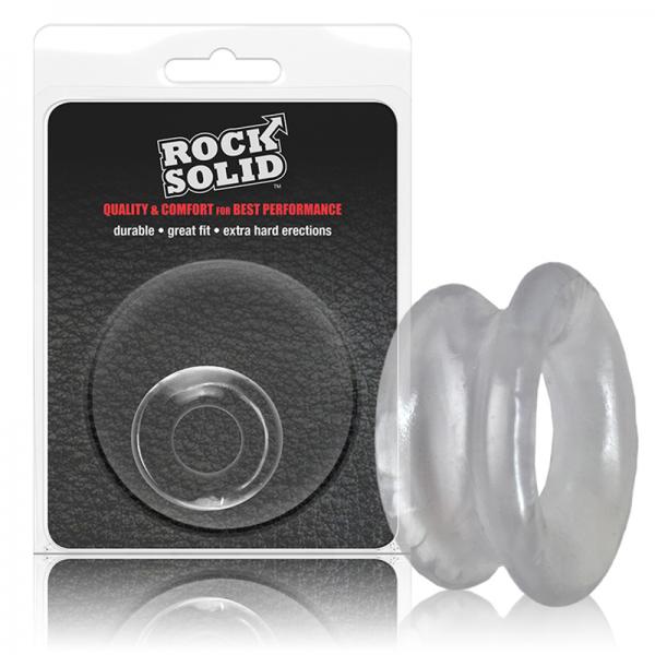 Rock Solid Convex Clear C Ring In A Clamshell - ACME Pleasure