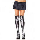 Acrylic Skeleton Over The Knee Socks O/s Black/white - ACME Pleasure