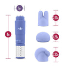 Revitalize Massage Kit with 3 Silicone Attachments Purple - ACME Pleasure