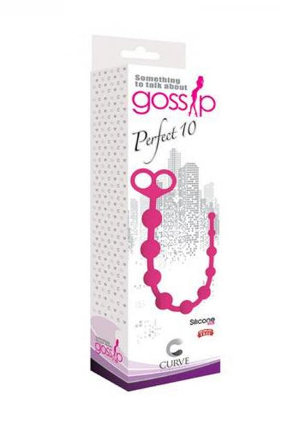 Gossip Perfect 10 Silicone Anal Beads Pink - ACME Pleasure