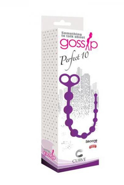 Gossip Perfect 10 Silicone Anal Beads Violet - ACME Pleasure