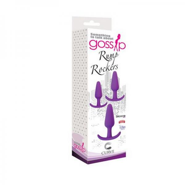 Rump Rockers 3 Piece Anal Plug Training Set Violet - ACME Pleasure