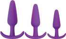 Rump Rockers 3 Piece Anal Plug Training Set Violet - ACME Pleasure