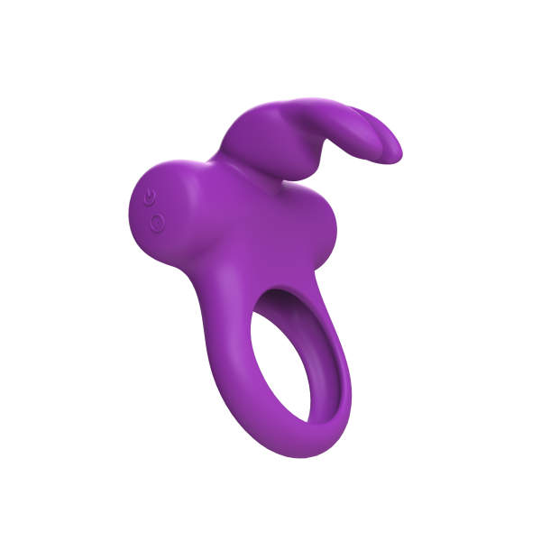 Frisky Bunny Vibrating Ring Purple - ACME Pleasure