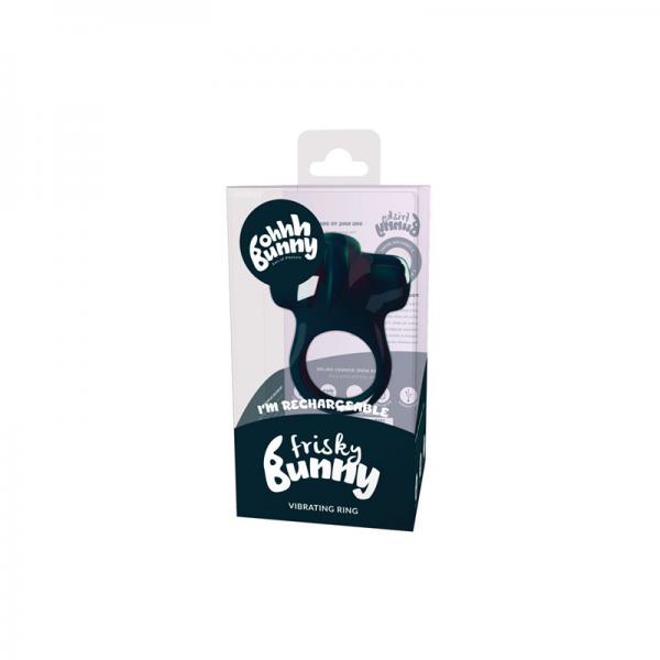 Frisky Bunny Vibrating Ring Black - ACME Pleasure