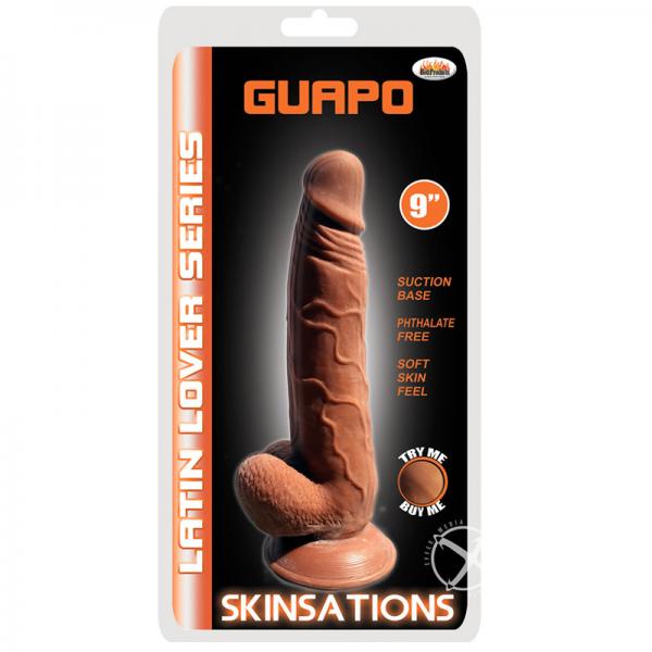 Latin Lover Guapo 9 Inches Dildo - Brown - ACME Pleasure