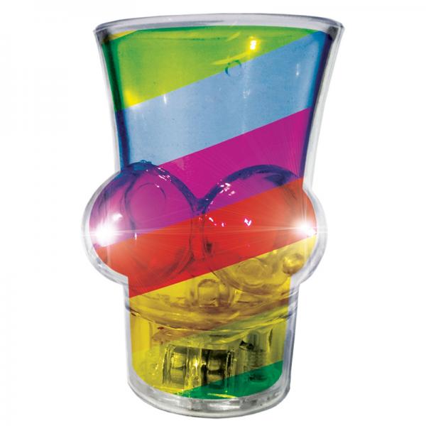Light Up Rainbow Boobie Shot Glass - ACME Pleasure