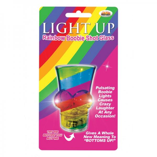 Light Up Rainbow Boobie Shot Glass - ACME Pleasure
