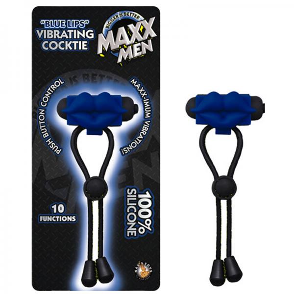 Maxx Men Blue Lips Vibrating Cocktie Blue - ACME Pleasure