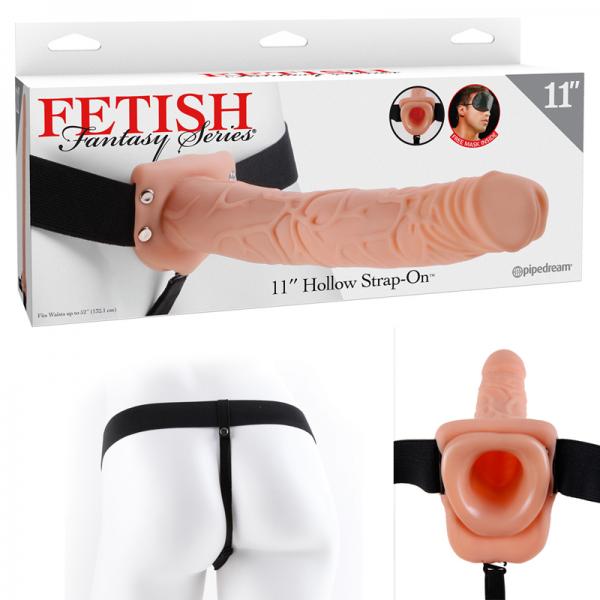 Fetish Fantasy 11in Hollow Strap-on Flesh - ACME Pleasure