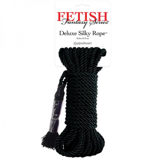 Fetish Fantasy Deluxe Silk Rope - Black - ACME Pleasure