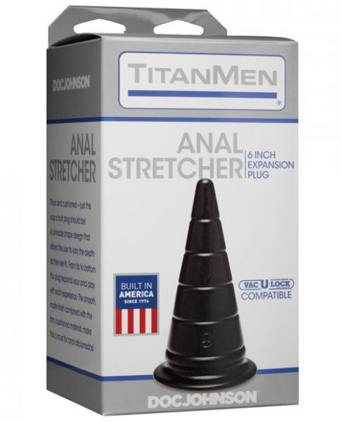 Titanmen Anal Stretcher 6 Inches Expansion Plug Black - ACME Pleasure