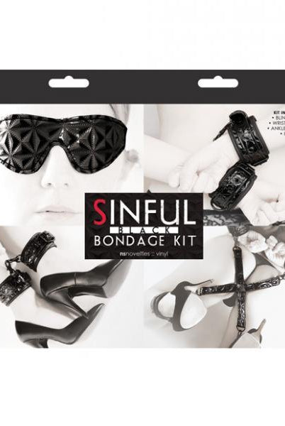 Sinful Bondage Kit Black - ACME Pleasure