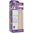 Vac-U-Lock 7in Thin Dong - Beige - ACME Pleasure