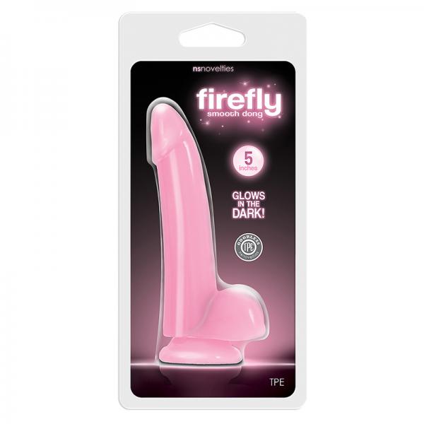 Firefly Smooth Glowing Dong 5 inches Pink - ACME Pleasure