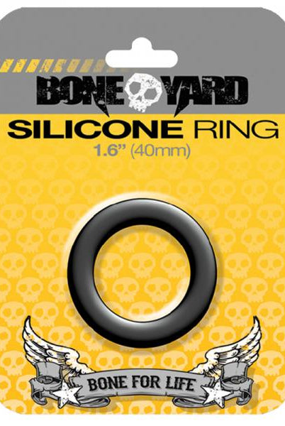 Boneyard Silicone Ring 40mm Black - ACME Pleasure