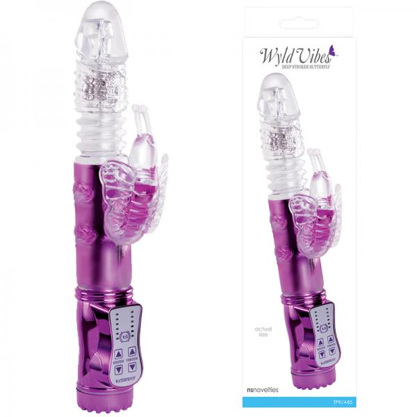 Wyld Vibes Butterfly Purple Rabbit Vibrator - ACME Pleasure