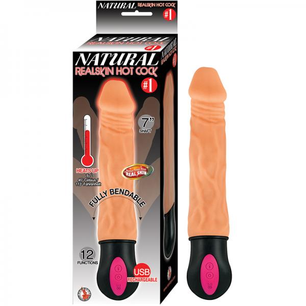 Natural Realskin Hot Cock #1 7 inches Dildo Beige - ACME Pleasure