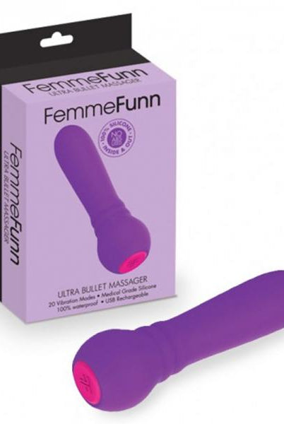 Femmefunn Ultra Bullet Silicone Purple Vibrator - ACME Pleasure