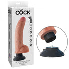 King Cock 9in Vibrating Cock W/balls Flesh - ACME Pleasure