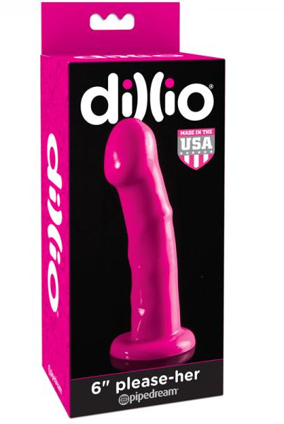 Dillio Please Her 6.5 inches insertable Pink Dildo - ACME Pleasure